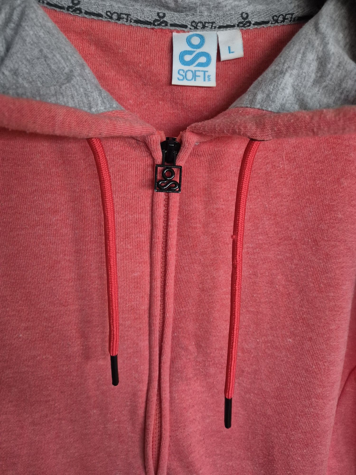Bluza rozpinana koralowa L 40