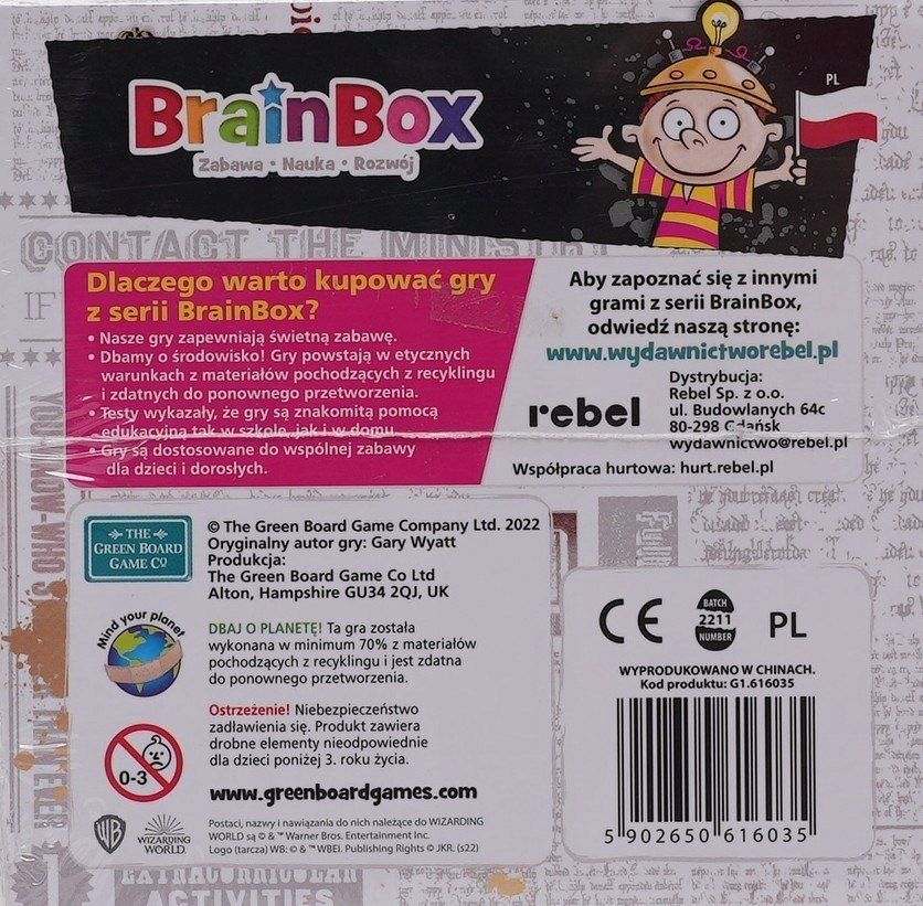 Gra Planszowa Brainbox - Harry Potter