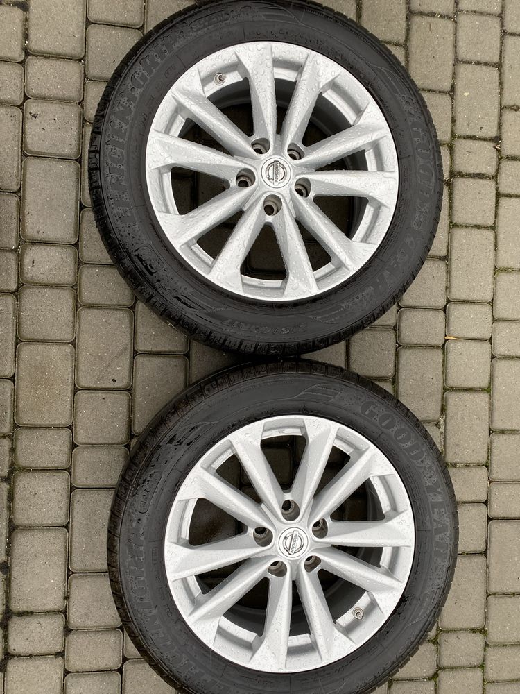 Alufelgi 5x114,3 17 cali Nissan Qashqai Juke Murano opony 215/60/17