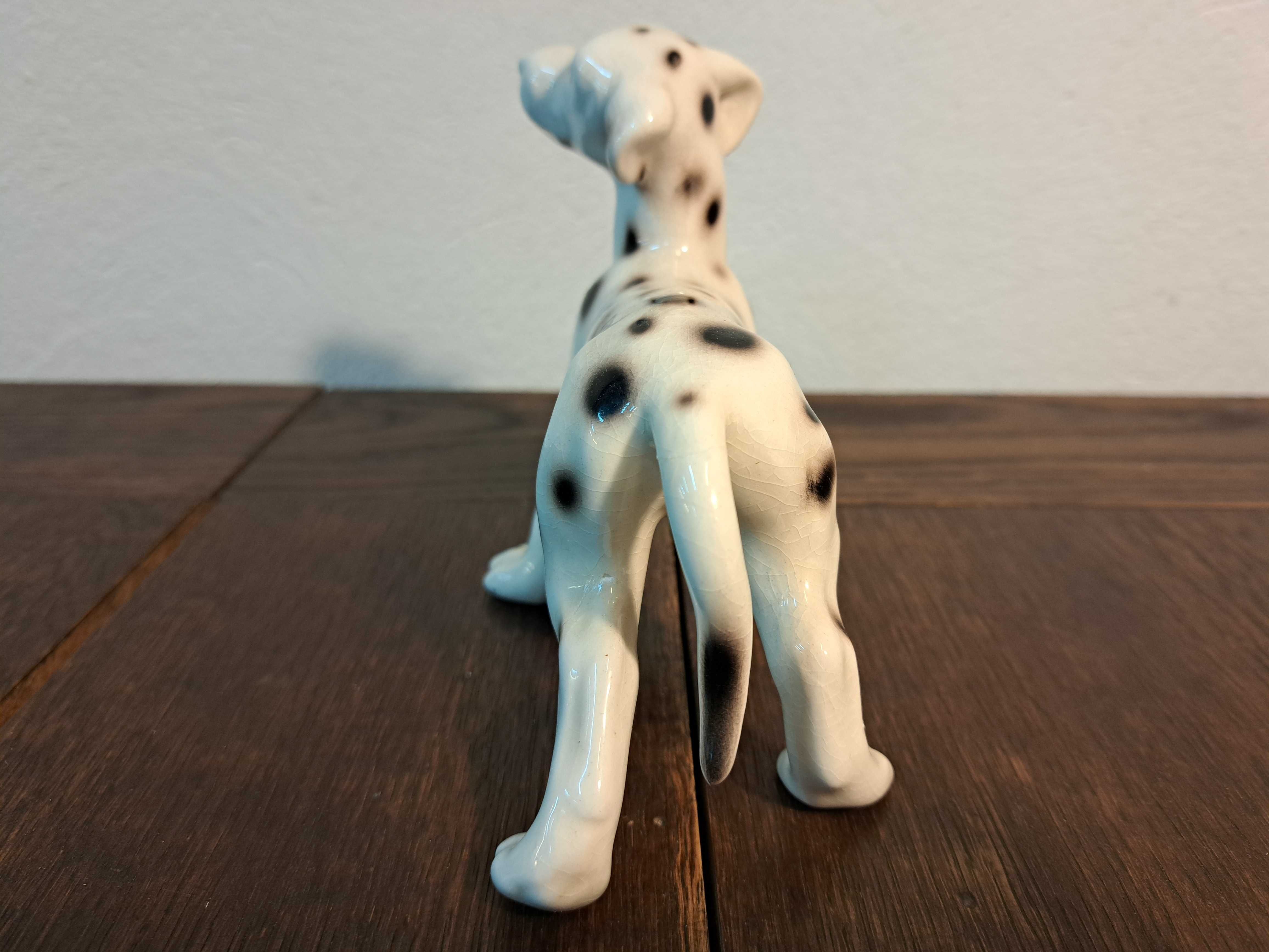 Figurka porcelanowa pies dalmatyńczyk szczeniak Romania Cluj CRJS
