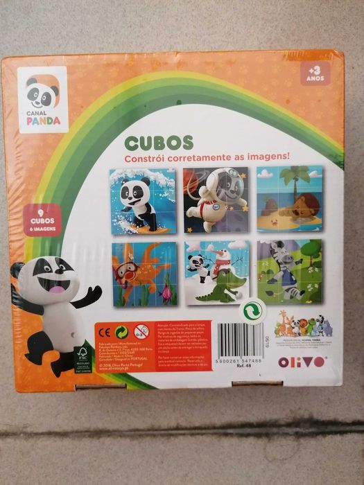 Jogo Panda - Quebra-Cabeças Cubos - NOVO