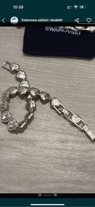 Komplet naszyjnik i bransoletka zestaw bizuterii