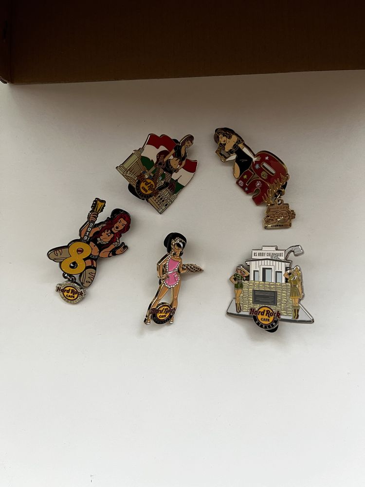 5 x Hard Rock Cafe pin- kobiety