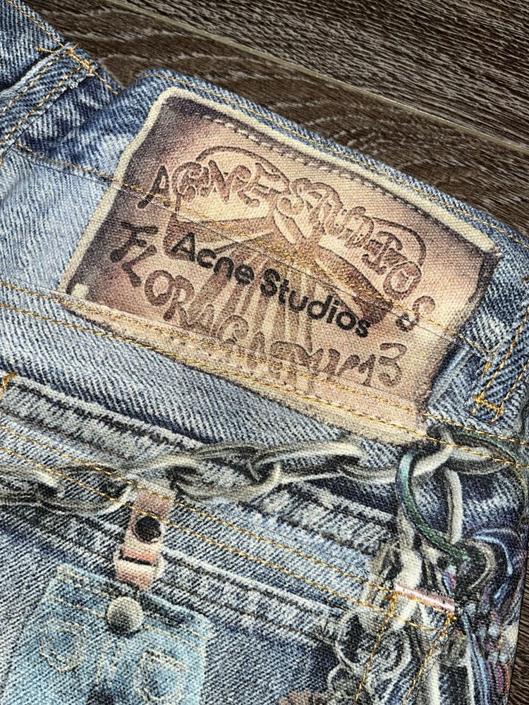 Джинсы acne studios акне студио широкие baggy opium vamp опиум