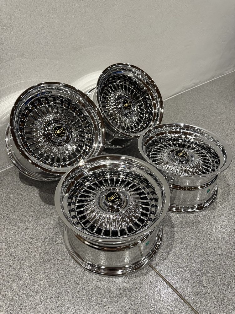 Felgi Work Emitz rep 15" 4x100 5x100 mx5 e30 vag chrom VIP Style