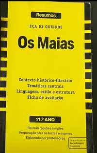 Livro de resumos - Os Maias - Eça de Queirós  11°ano