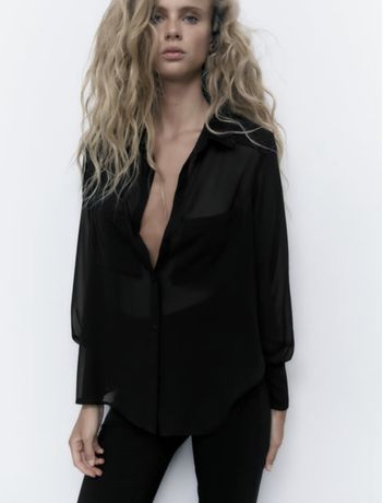 Шелковая блуза Zara