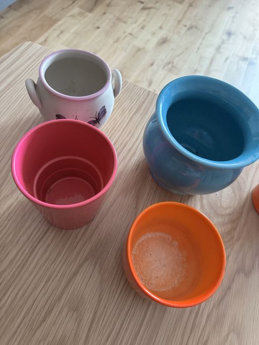 5 ceramicznych doniczek/oslonek