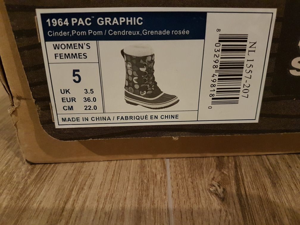 Śniegowce Sorel 1964 Pac Graphic 36 wodoodporne