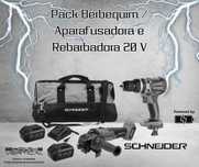 Pack Berbequim / Aparafusadora e Rebarbadora 20 V SCHNEIDER  JR19