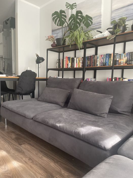 Ikea SÖDERHAMN kanapa Sekcja 3-osobowa, Fridtuna ciemnoszary