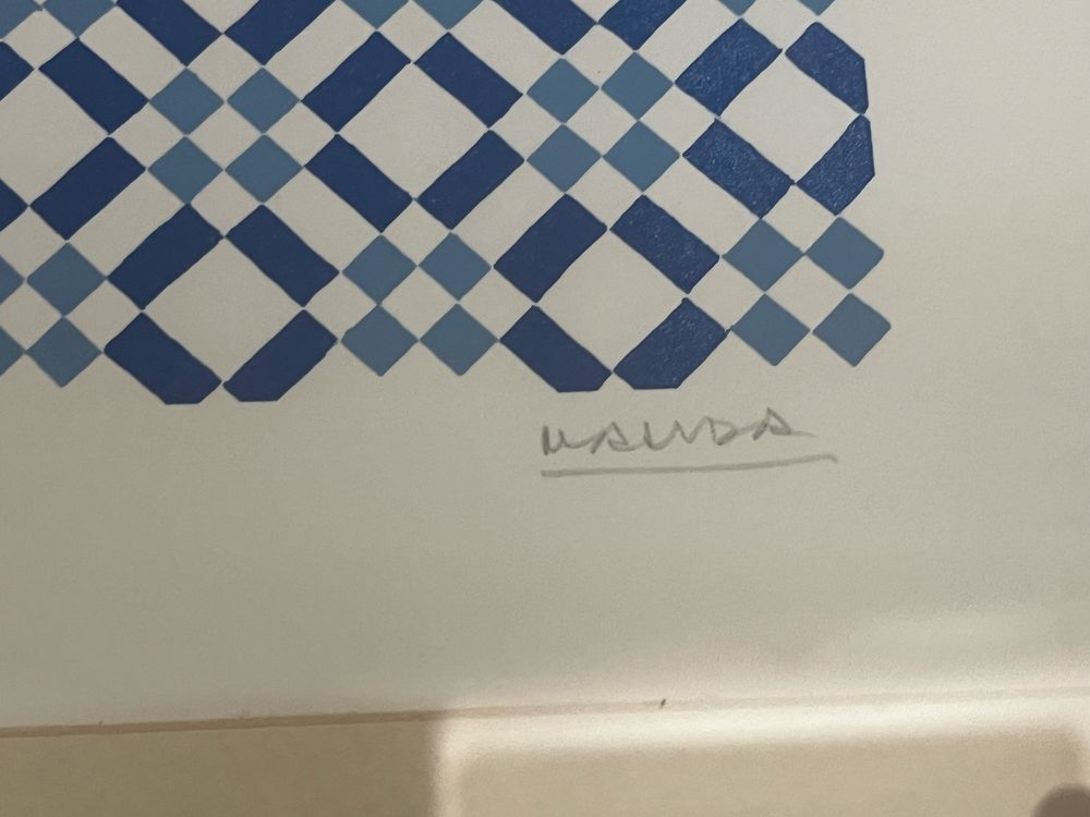 Serigrafia numerada de Maluda - série “ Jsnelas de Lisboa”