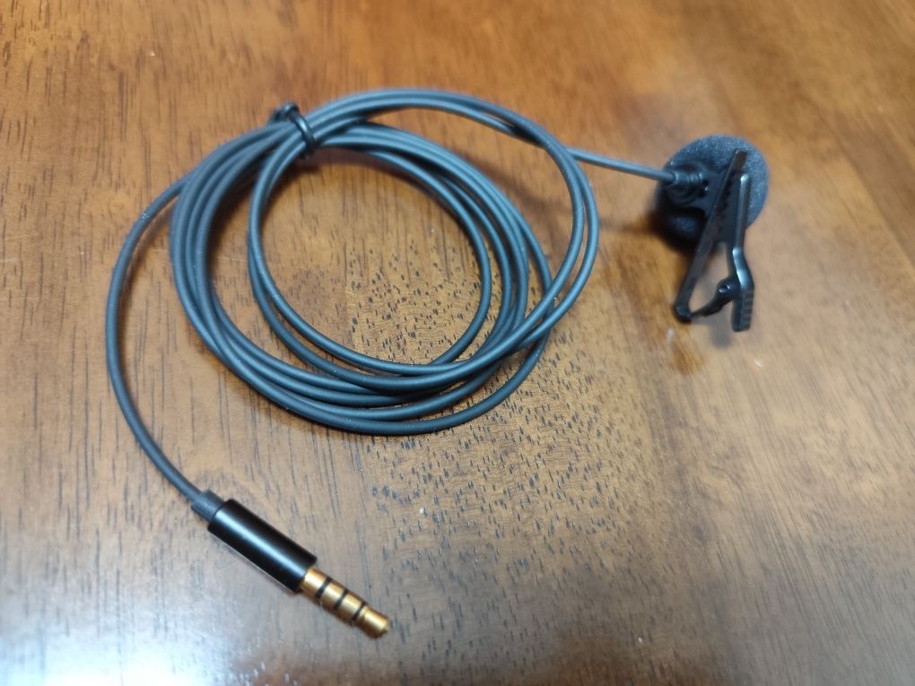 Microfone omnidirecional lapela Jack 3.5mm