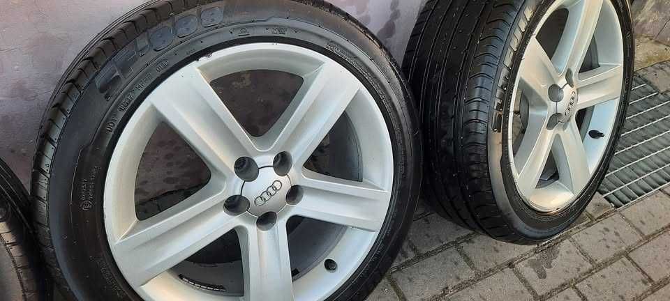 Felgi wraz z oponami letnimi AUDI  7.5Jx17 H2 ET32