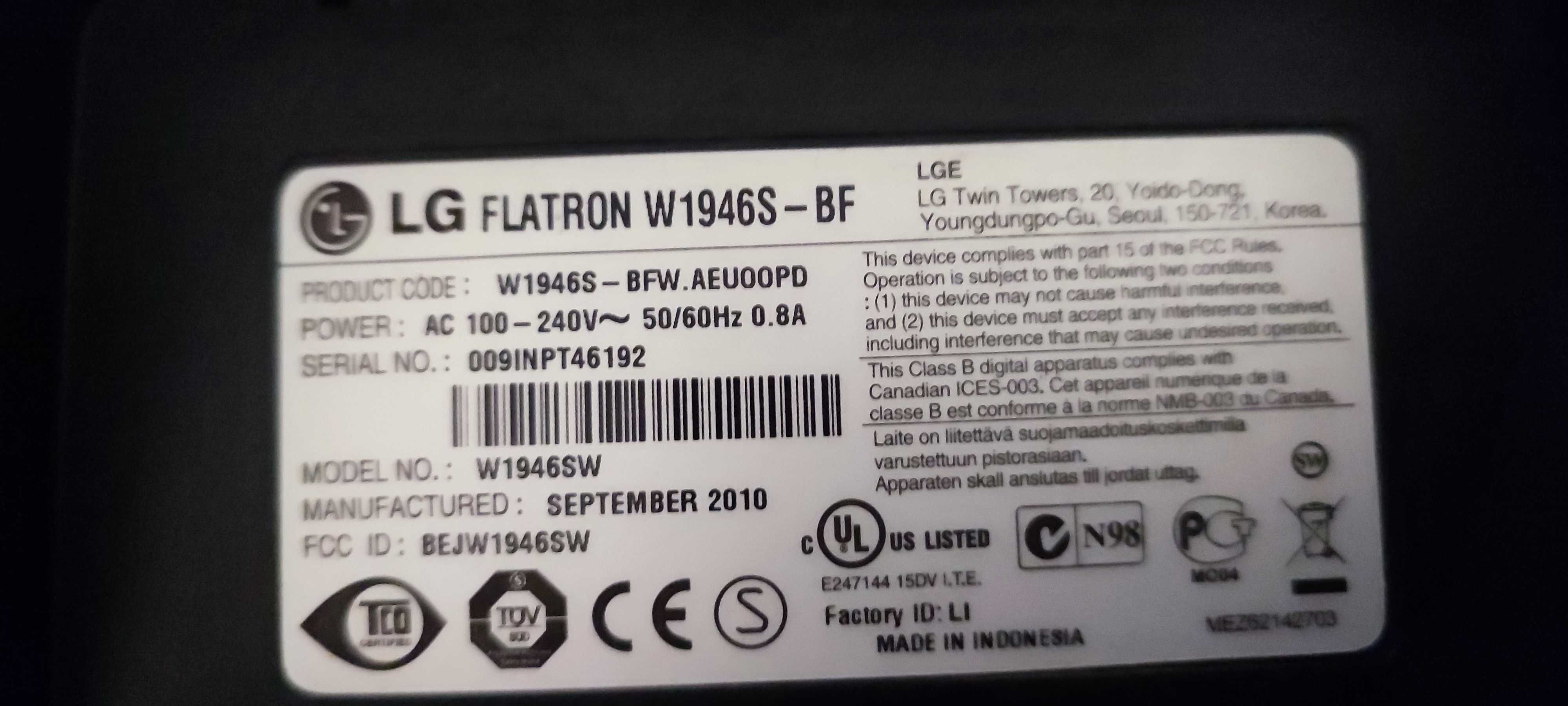 Monitor LG 14" Flatron