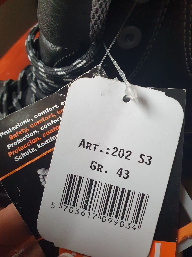 Buty robocze Brynje 43 rozmiar