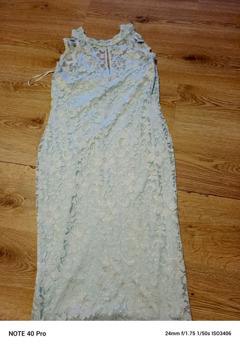 sukienka błękit koronkowa damska  16