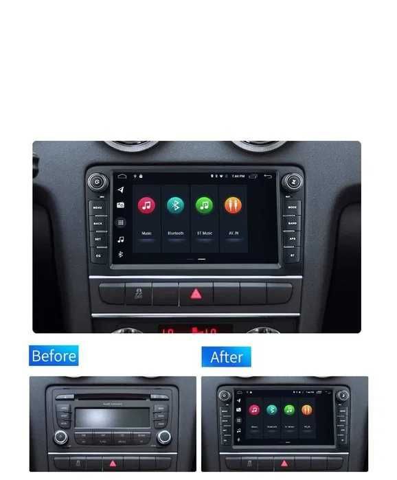 Radio android AUDI A3 S3 Audi A3 RS3 wifi 8 cali