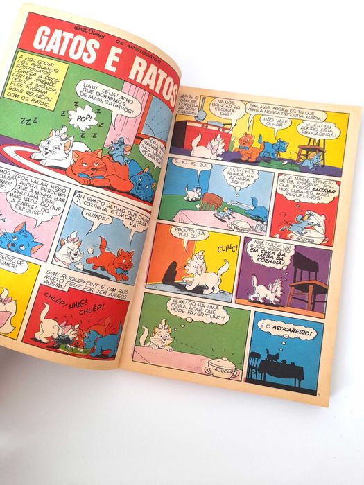 Livro BD Antiga Disney Anos 80 Os Aristogatos Edição Extra Número 5
