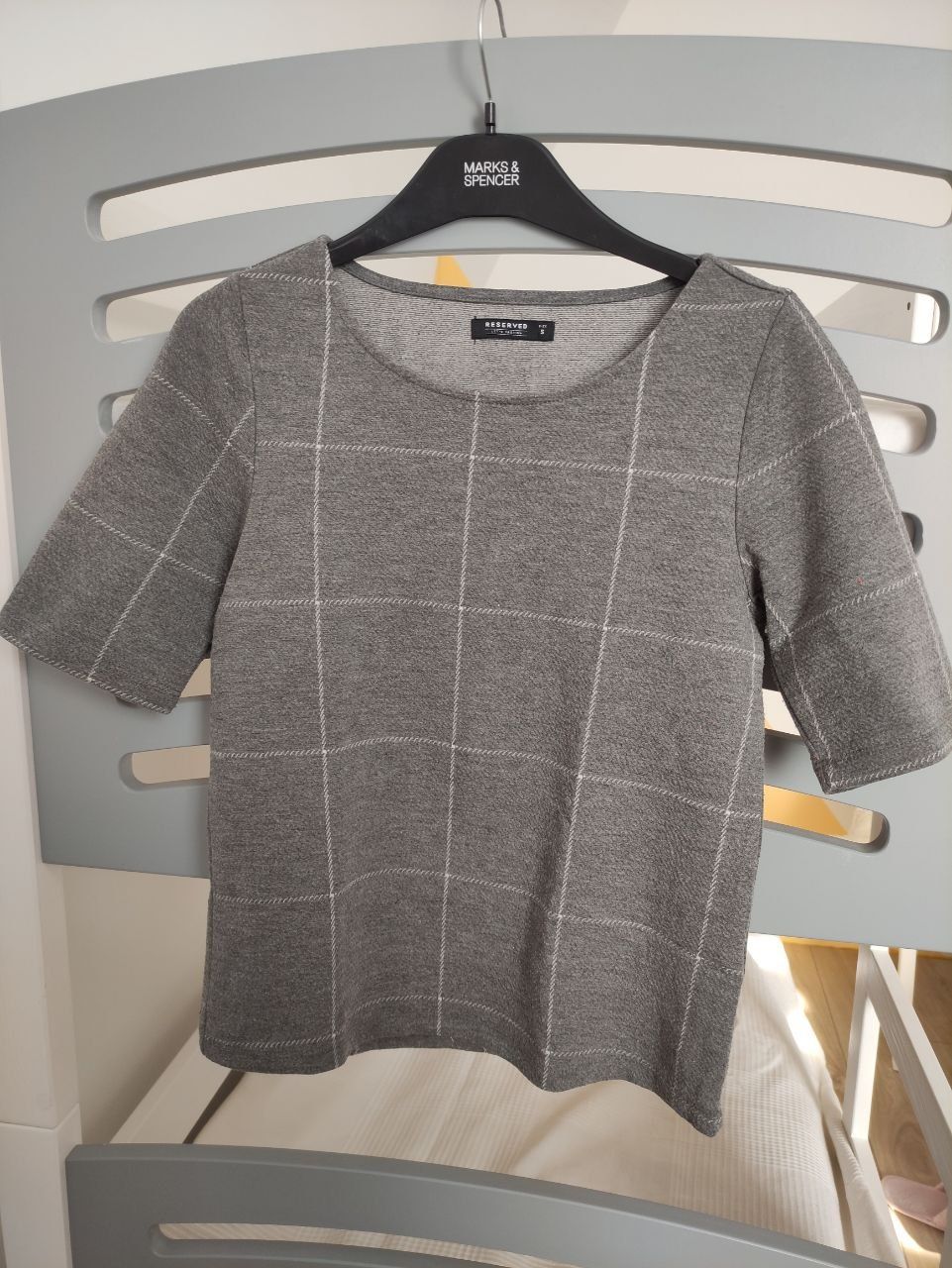 Bluza w kraty szara Reserved