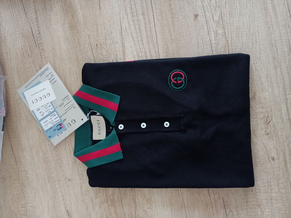 Koszulka Męska Polo Gucci Sweterkowa M
