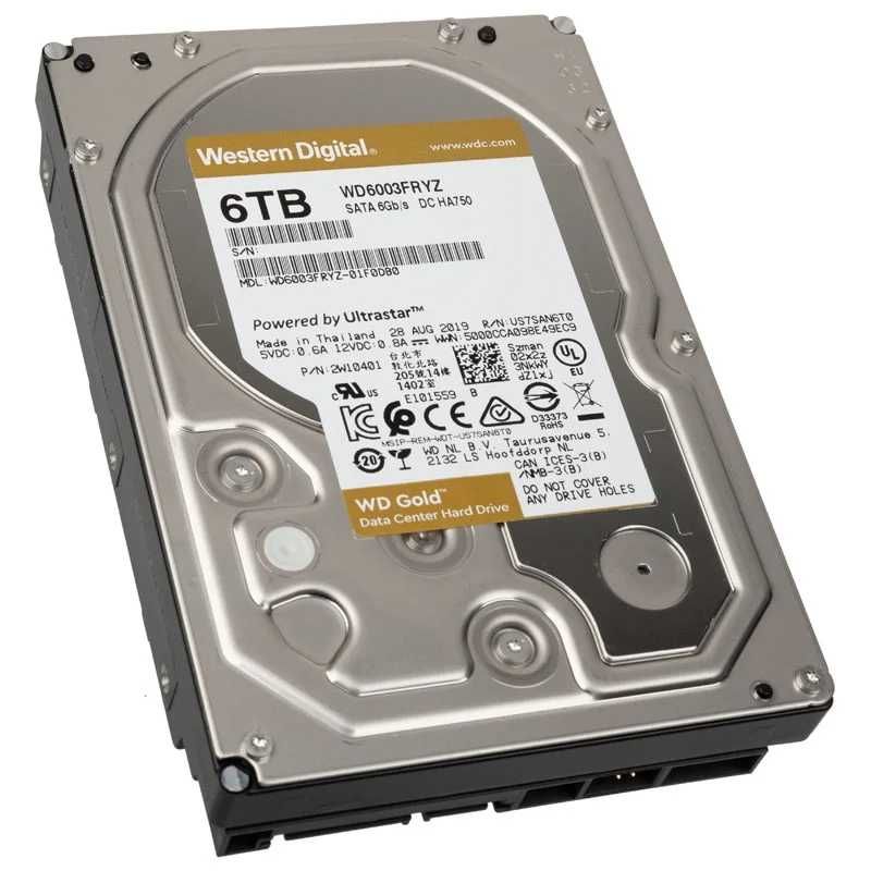 Western Digital Gold Enterprise Class 6TB Новий Гарантія Розетка
