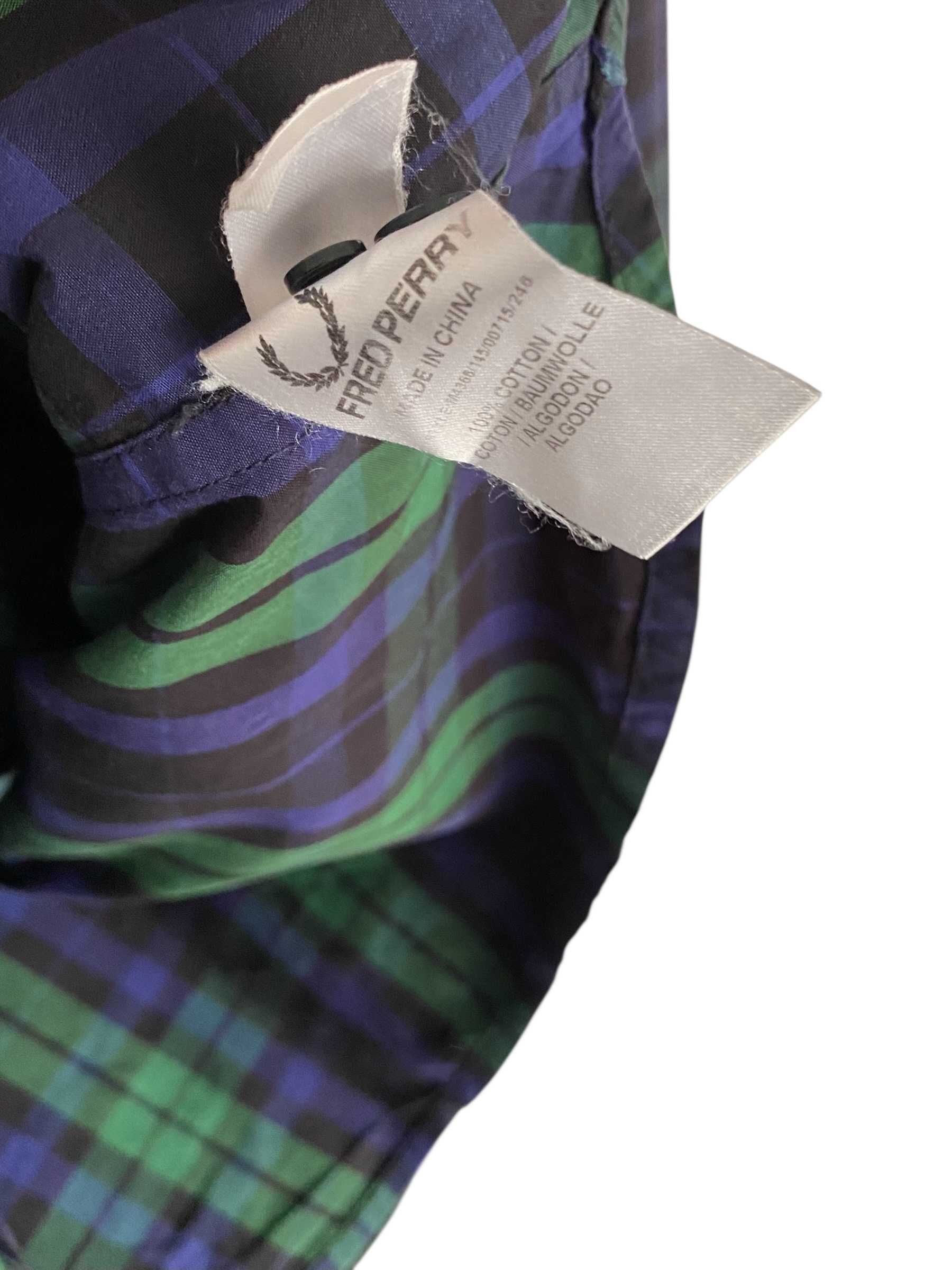 Fred Perry koszula w kratę, rozmiar S, stan bardzo dobry