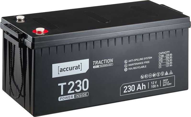 Гелевий аккумулятор Accurat Traction T230 GEL 12V 230Ah