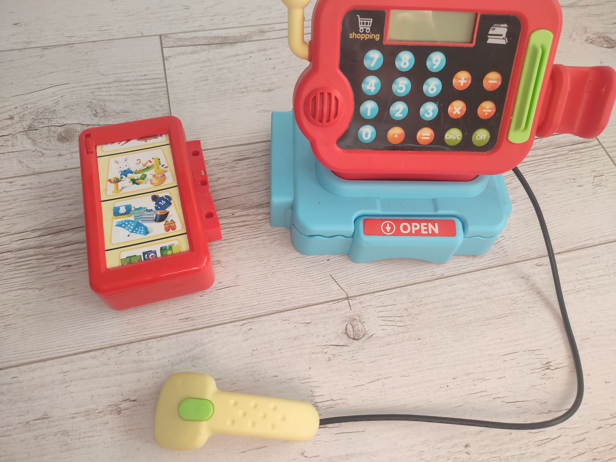 Zabawkowa kasa fiskalna i terminal