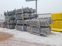 Podpory stropowe ocynkowane 350 20 KN używane, stemple budowlane