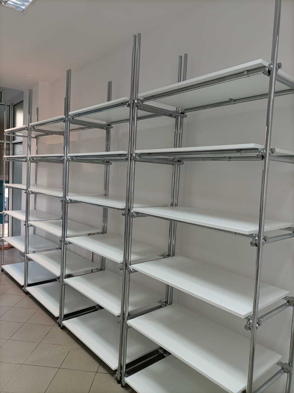 REGAŁY rurowo-kulowe z rurki chromowanej fi 25/Solidne/Łódź