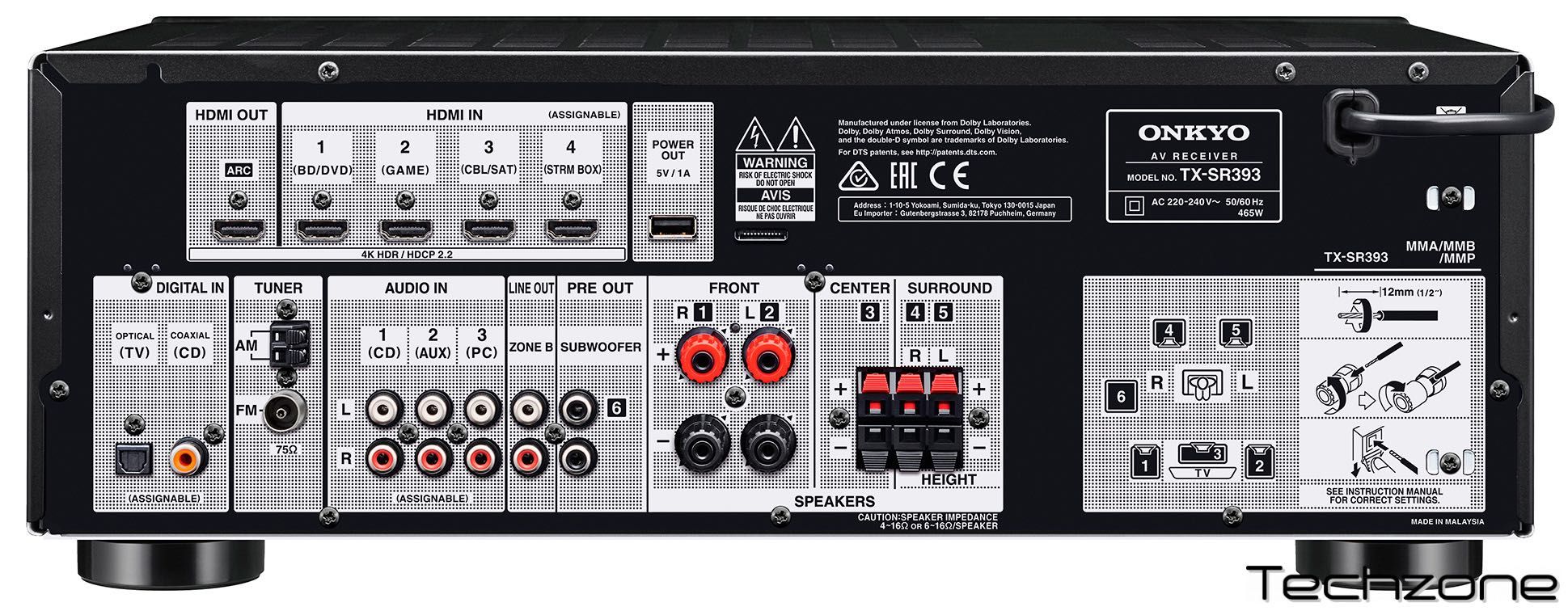AV-ресивер Onkyo TX-SR393/TX-SR494 Dab/NR6100/ TX-NR696