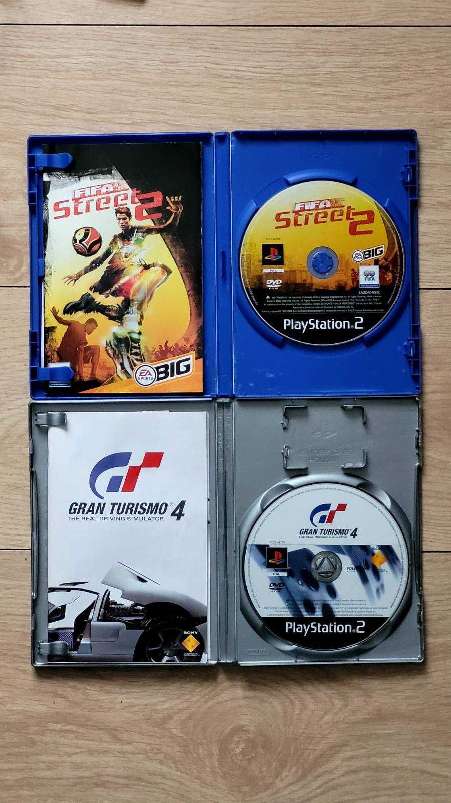 Playstation 2 BDB, karta 8MB, kable, wszystko oryginalne, gry GT4 FIFA