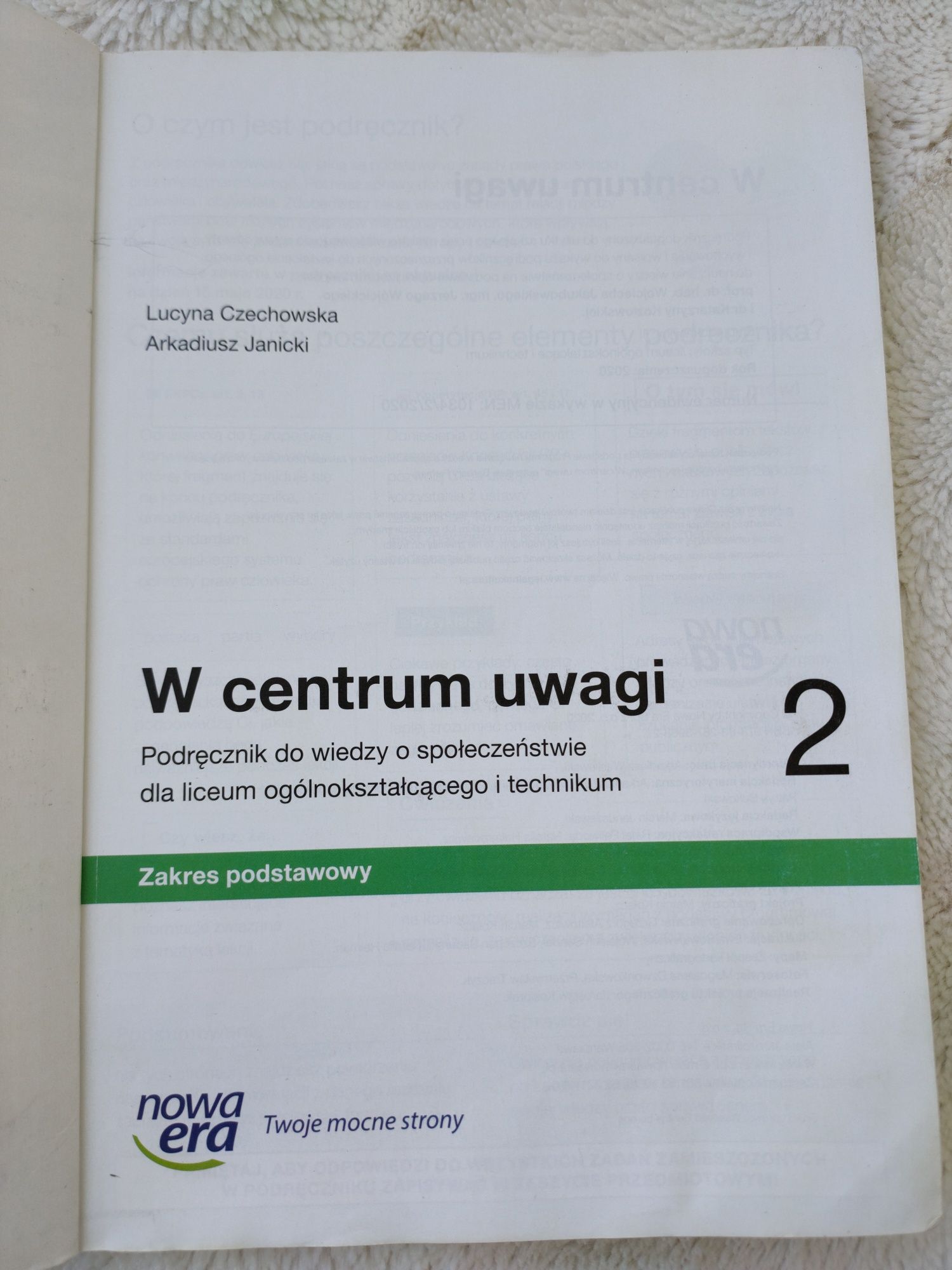 W centrum uwagi 2 podręcznik liceum technikum zakres podstawowy