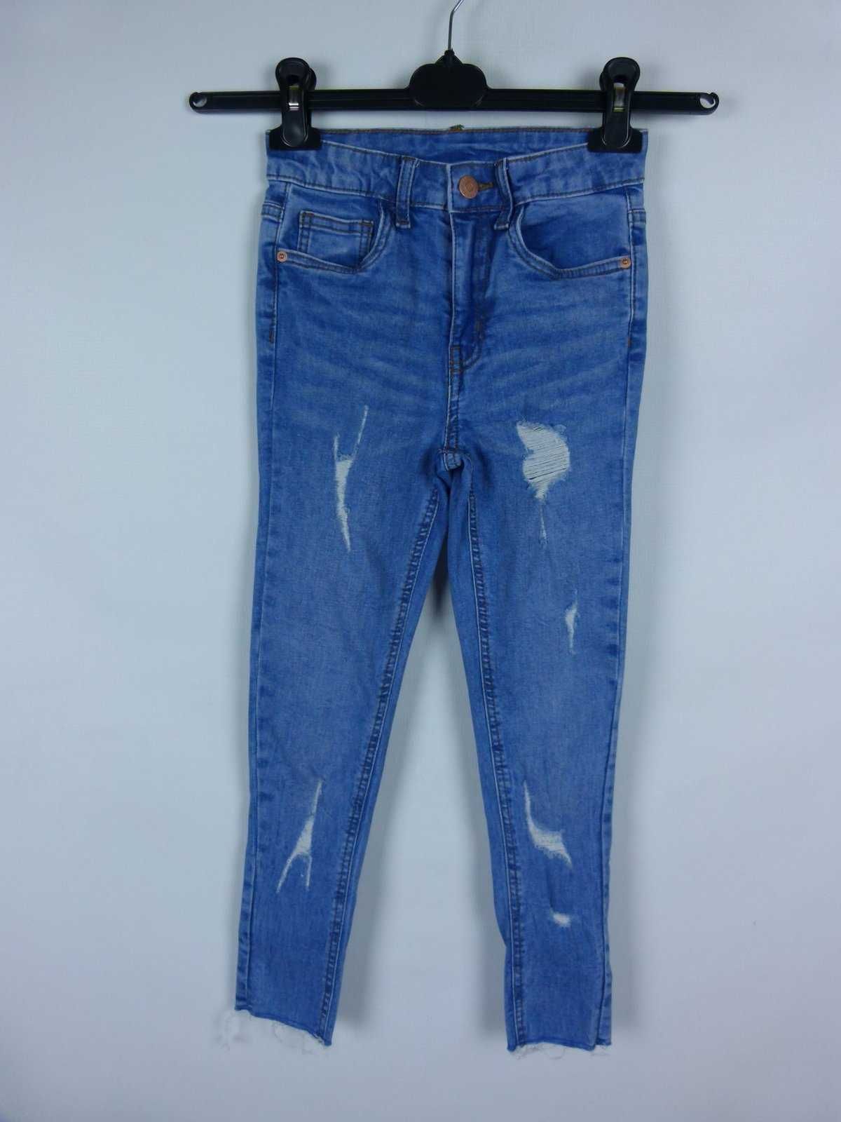 George spodnie jeans przetarcia dziury 8-9 lat / 134 cm