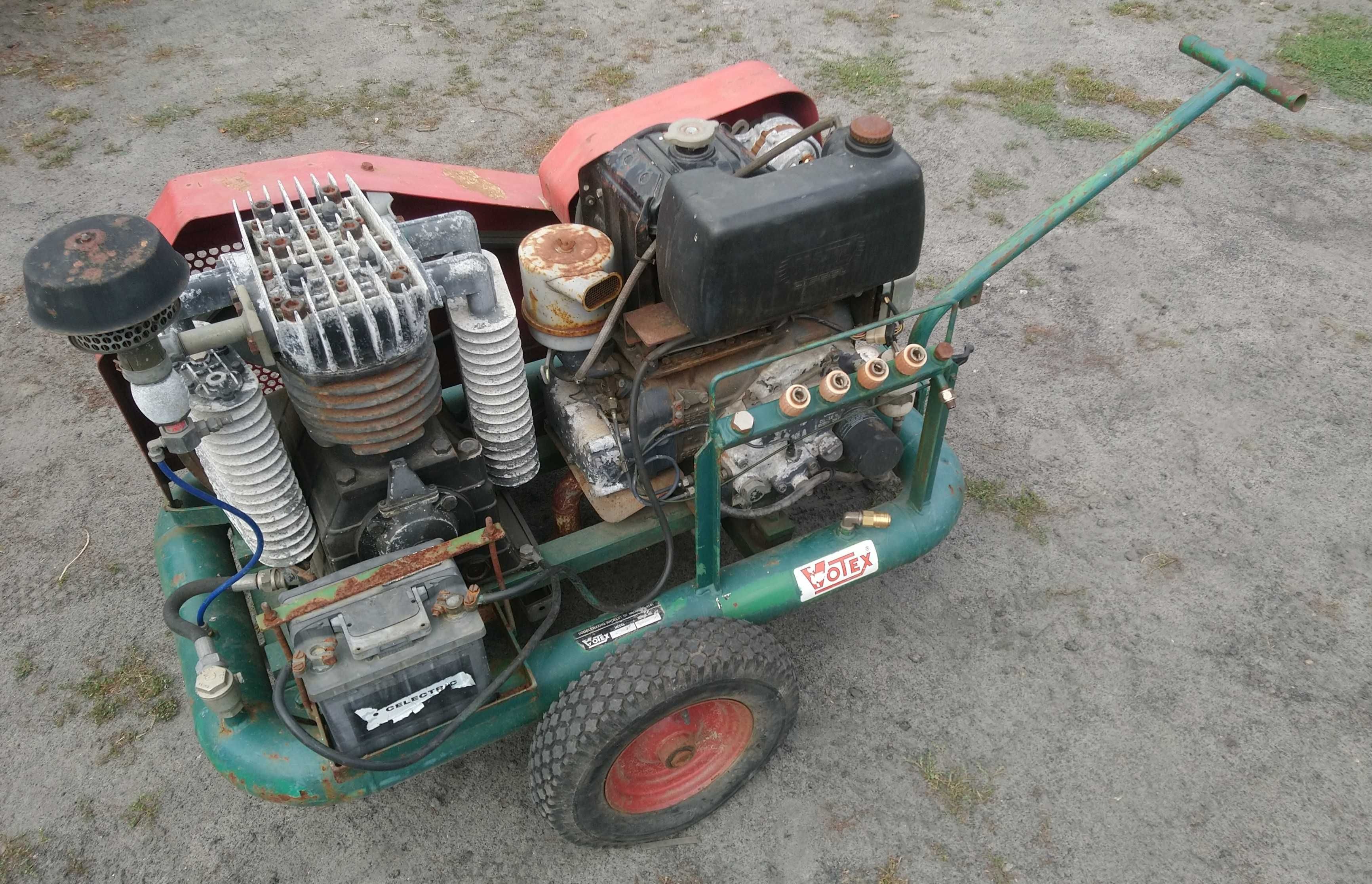 Kompresor sprężarka 1300l/min 15 bar diesel kubota mobilna