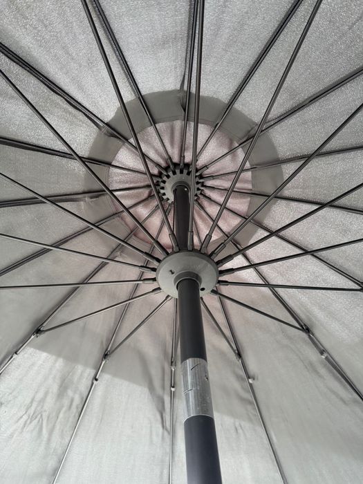 Chapéu de Sol para Jardim e base em pedra de 30kg