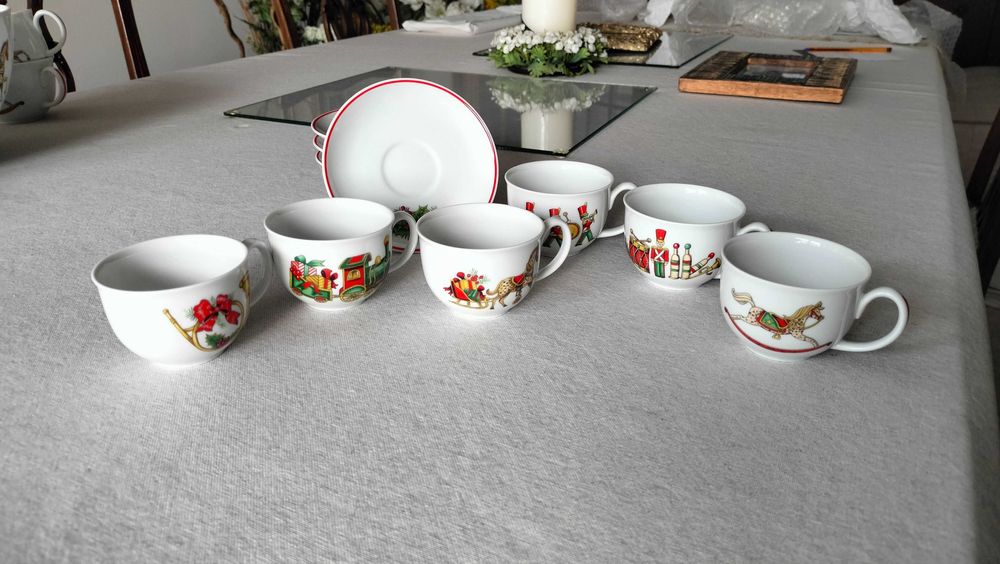 Chávenas de café Vista Alegre, Christmas Magic novas- 6