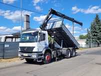 Mercedes-Benz AXOR 2633 6x4 330KM HDS NOWY KIPER 3str. WYWROT  HIAB 122 XS Dźwig Żuraw Funkcje 5 i 6 Nowa Wywrotka Palfinger Fassi