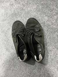 Замшевые кроссовки мокасины туфли