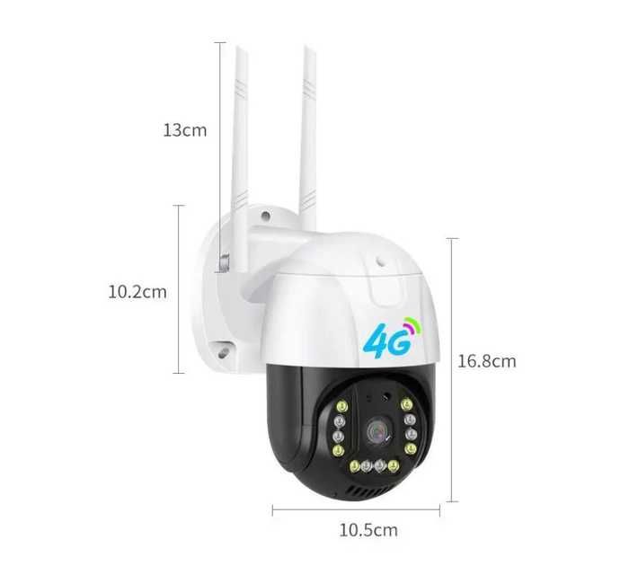 Уличная 4G IP-камера поворотная с подсветкой Smart Net Camera V380 PRO