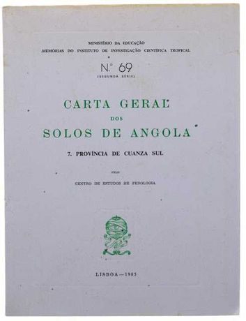 Carta Geral dos solos de Angola