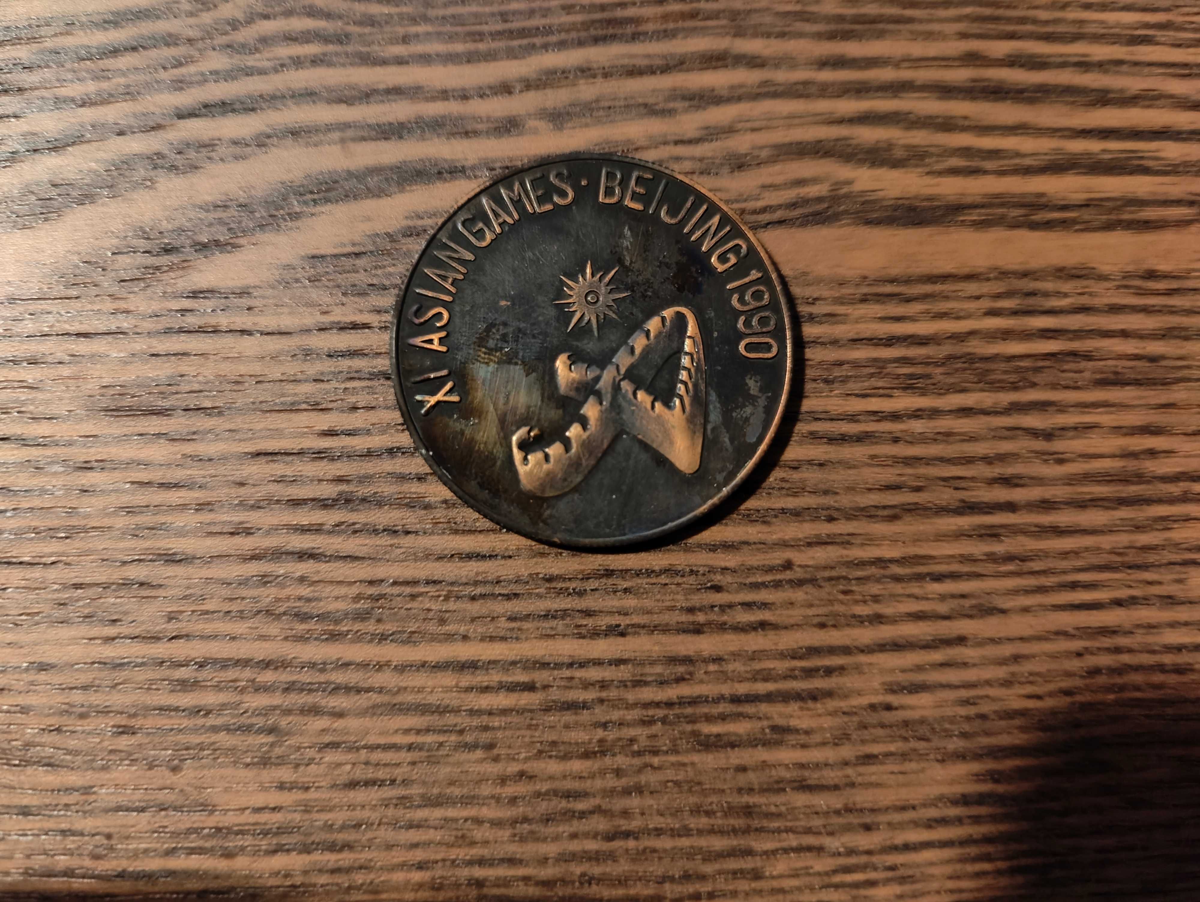 2x Medalha XI Jogos Asiáticos 1990 Beijing