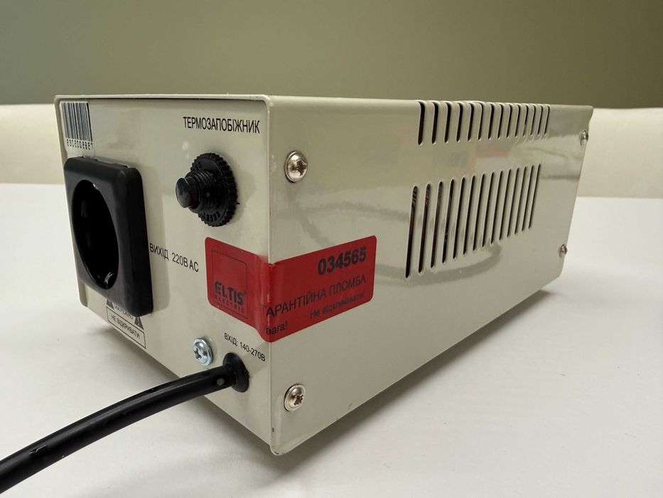 стабілізатор напруги DOMO-MX 600BA релейний. Був 1 рік у користуванні