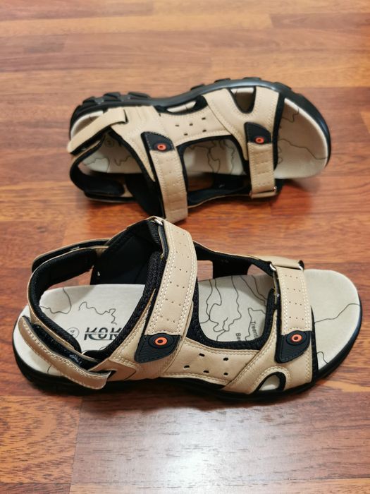 Sandały Męskie 2 W 1 z Odpinanym Paskiem z Tyłu Lekkie Wygodne Comfort