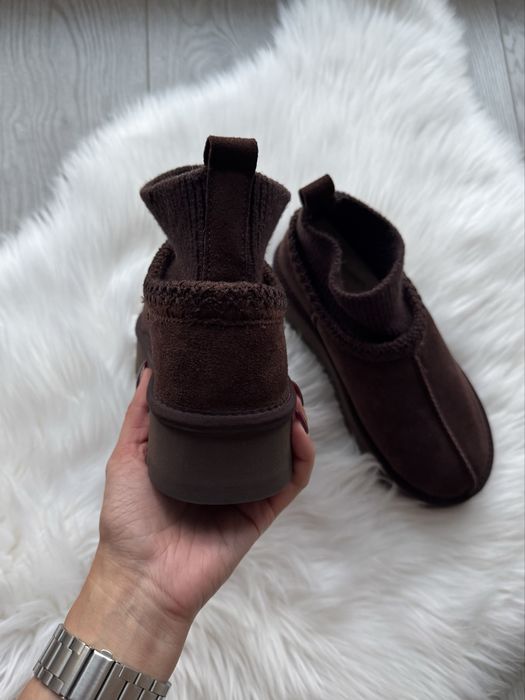 Угг ugg tazz  короткі уггі угги коричневі коричневые трендовые