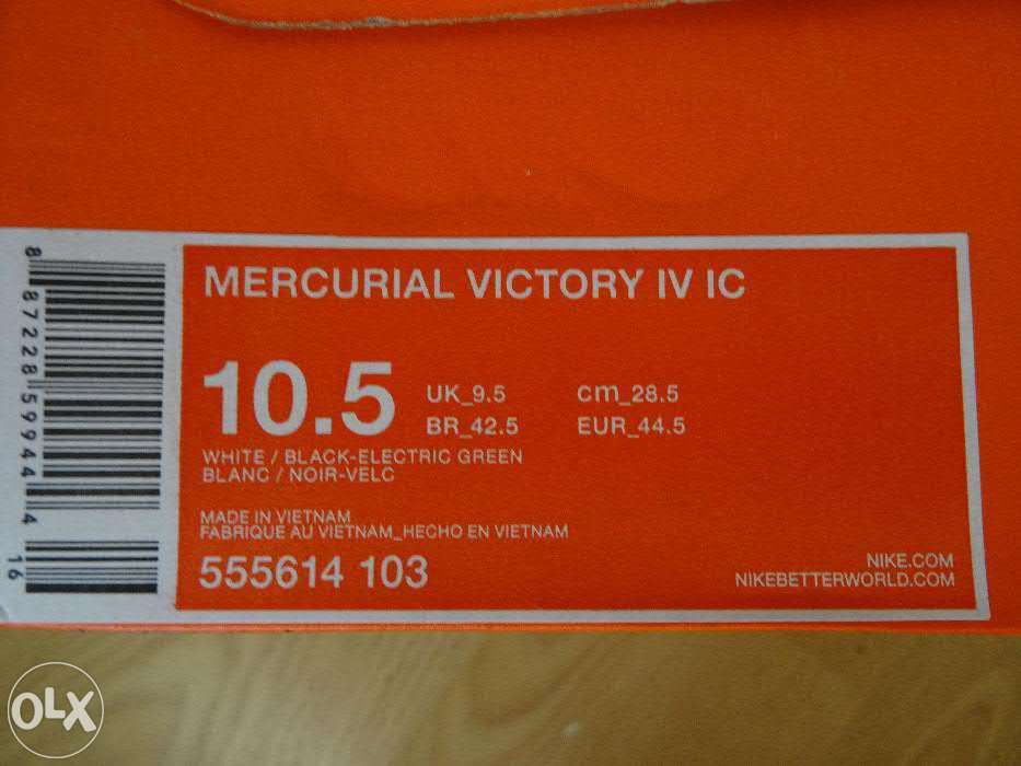 Nike Mercurial Victory IV IC Roz. 44,5 = 28,5 cm