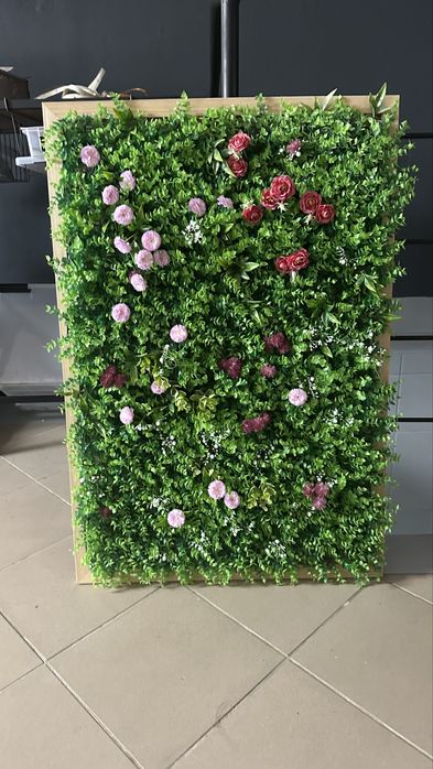 Duży obraz z kwiatami 3d wysokość 100cm