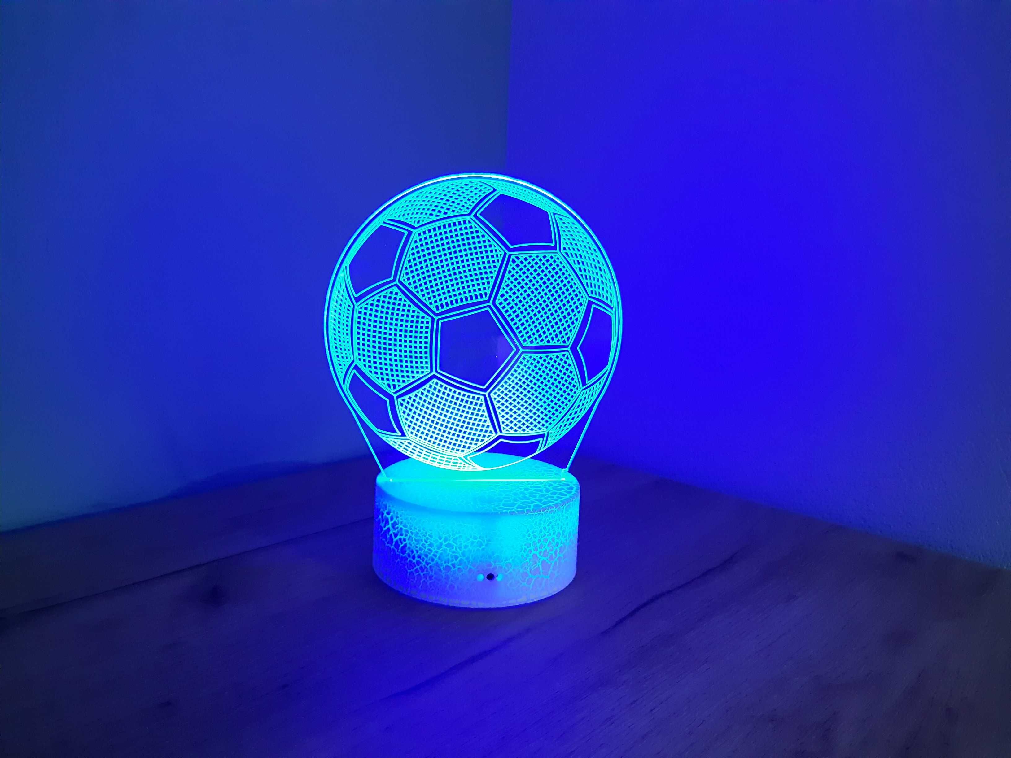 lampka LED dziecięca - piłka nożna + GRATIS