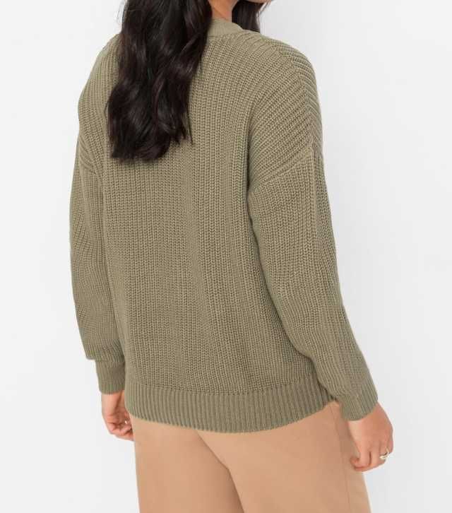 Sweter zielony rozpinany R 38